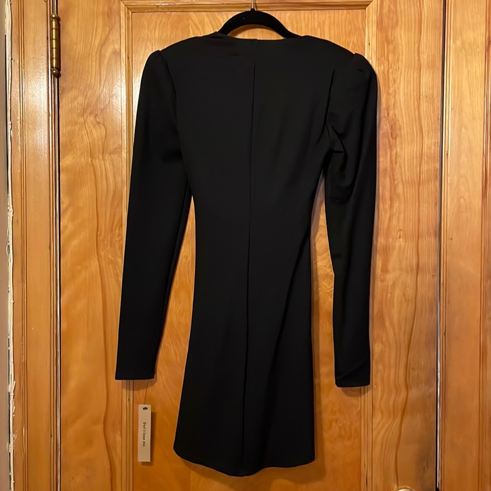 Reformation Adams Mini Dress Black, Small - Picture 3 of 4